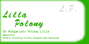 lilla polony business card